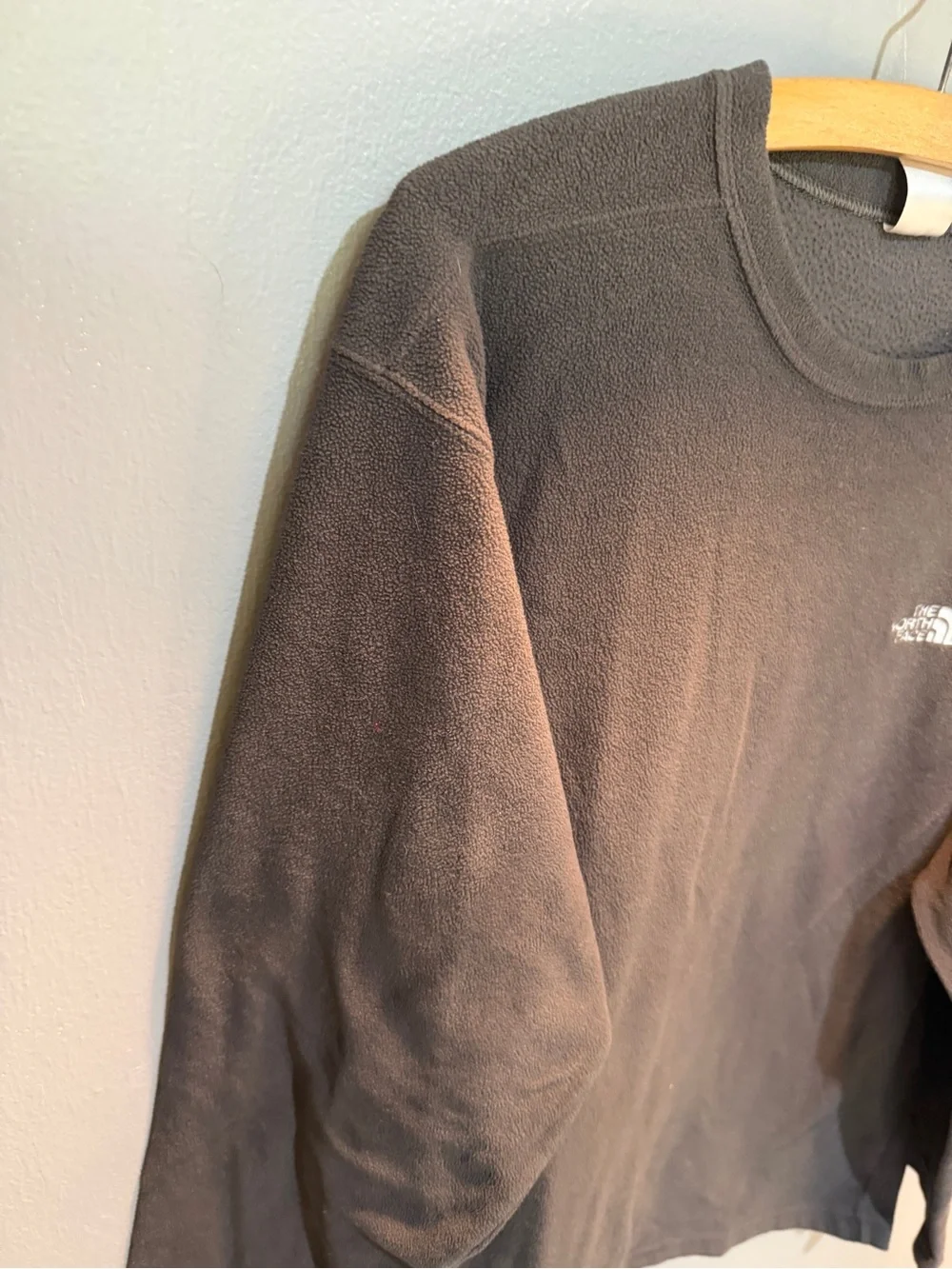 THE NORTHFACE CHARCOAL FLEECE PULLOVER SZ L